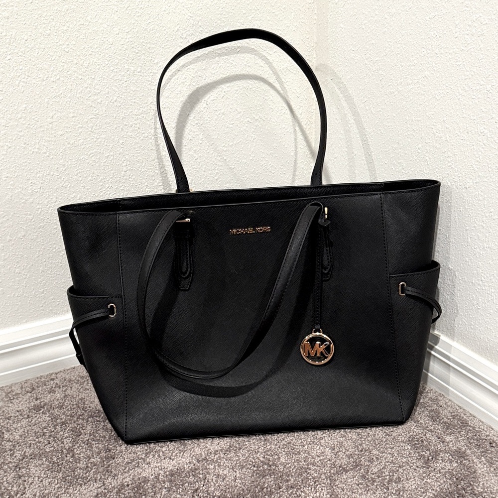 Michael Kors Black Leather Tote